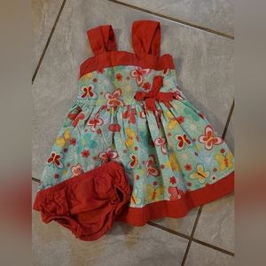 Young hearts Baby Girl's Butterflies Sundress